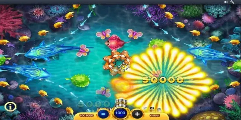 Game bắn cá vàng cung cấp rất nhiều loài cá với giá trị khác nhau